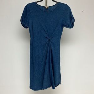 Anthropologie cotton teeshirt dress. Gathers at waist. Size XS (holding horses)